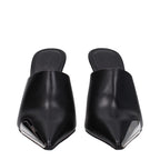 Off-White Black Leather High Heel Pumps