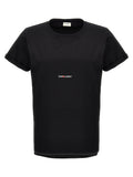 Saint Laurent Black Cotton T-Shirt