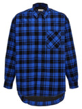 Off-White Blue Cotton Pattern Shirt