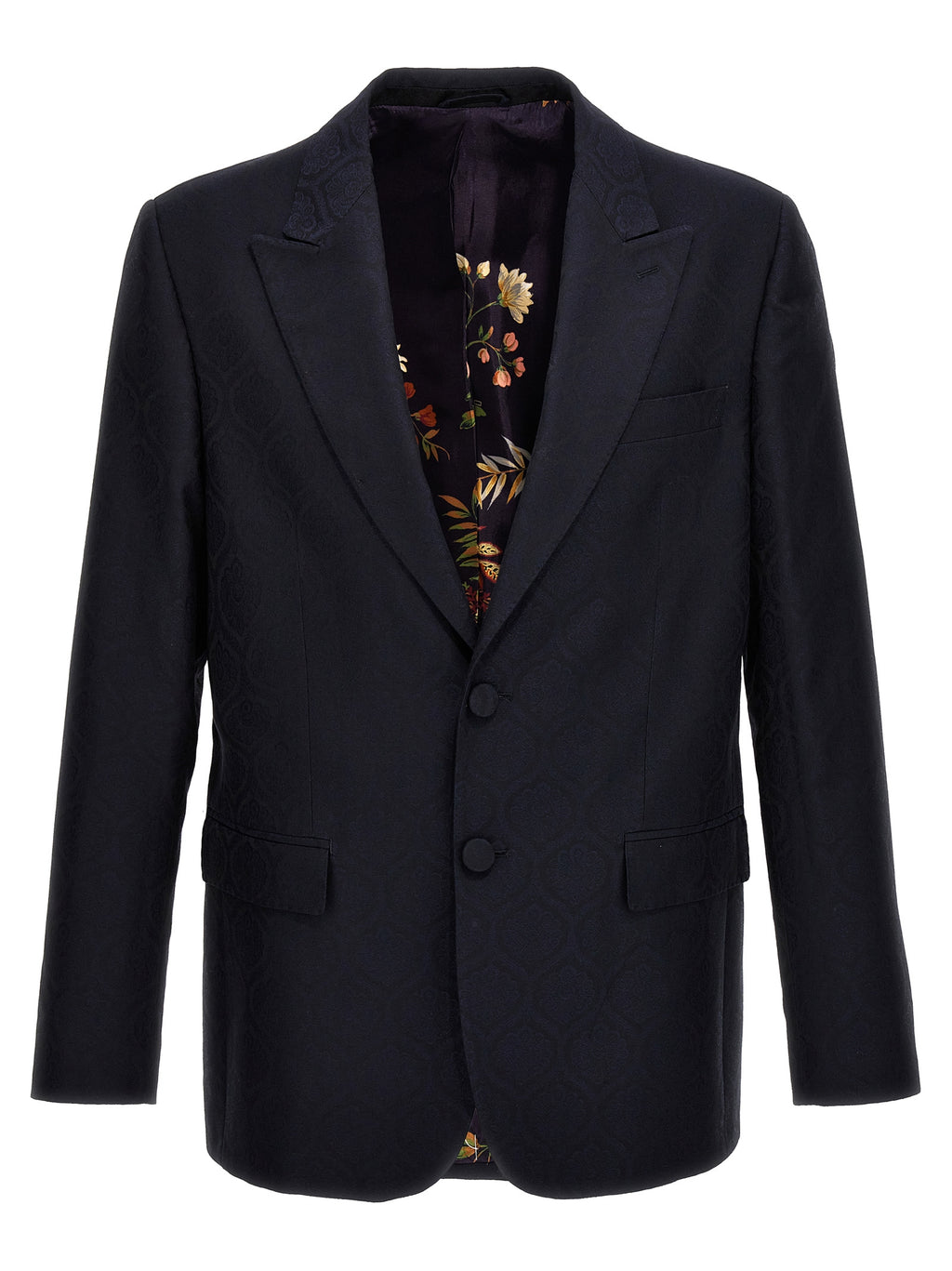 Etro Blue Cotton Blazer