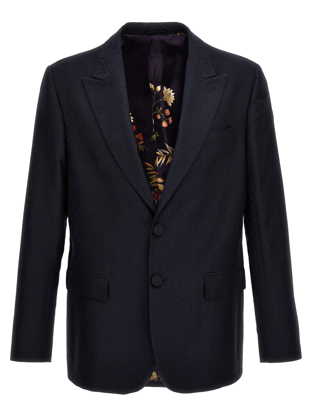 Etro Blue Cotton Blazer