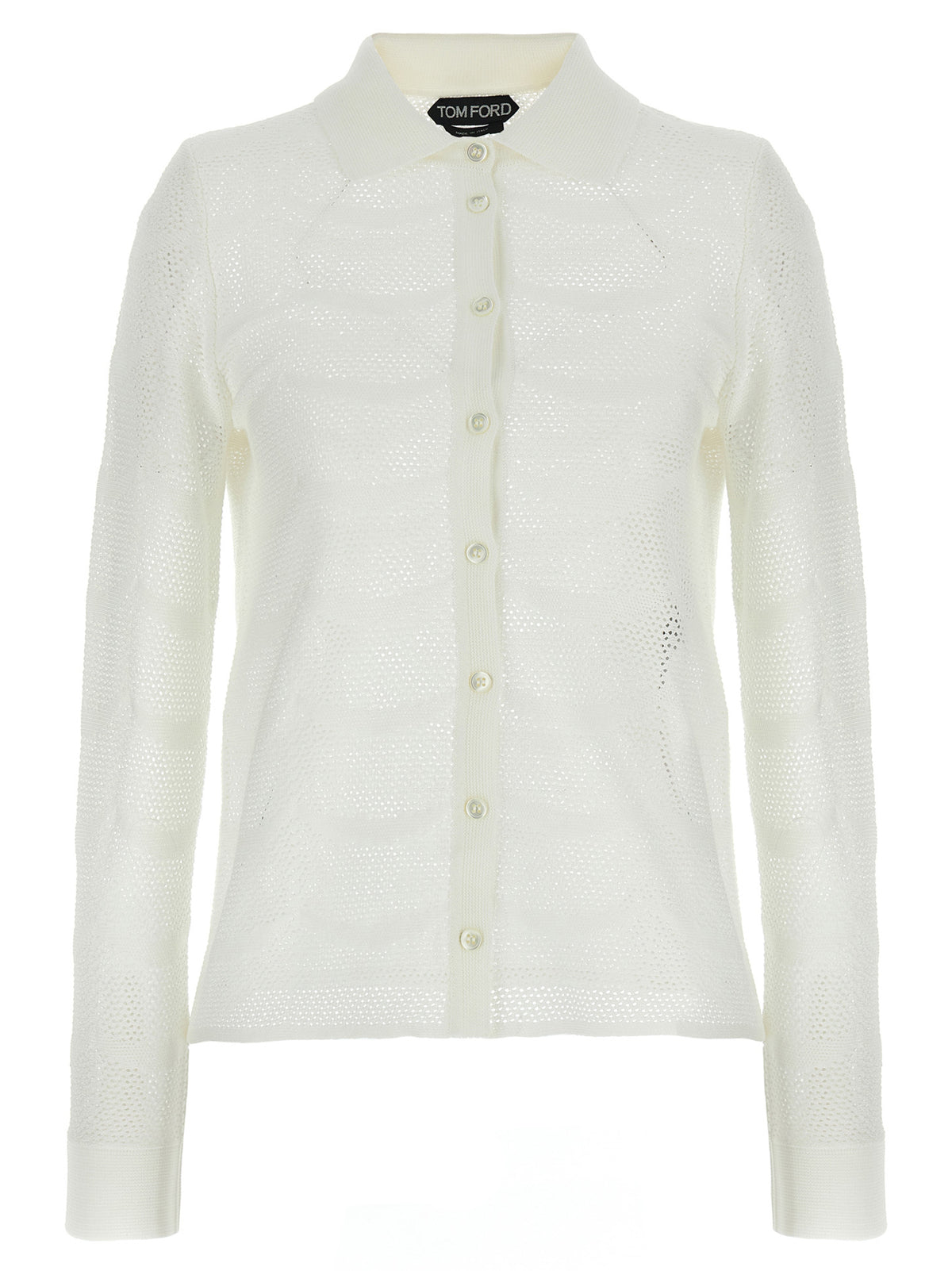 Tom Ford White Cotton Cardigan