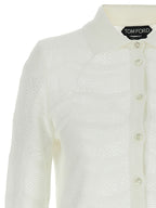 Tom Ford White Cotton Cardigan