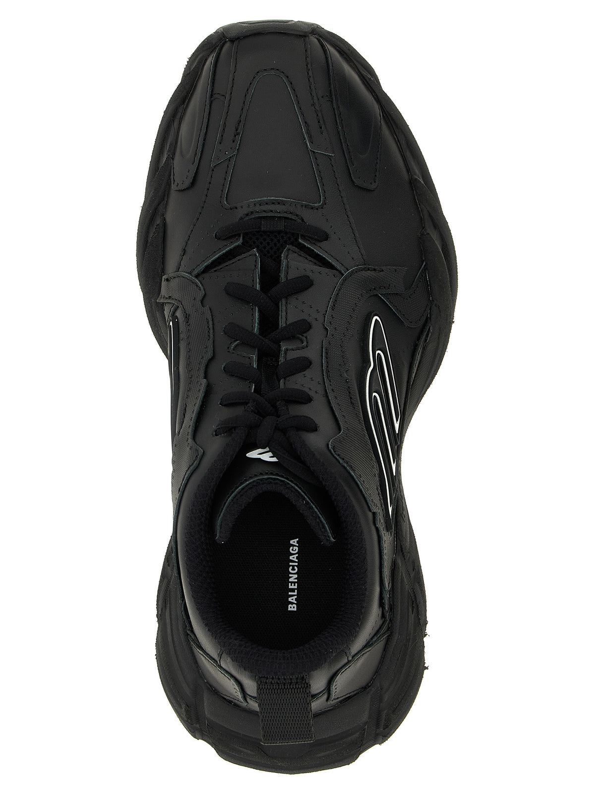 Balenciaga Black Calfskin Athletic Sneakers