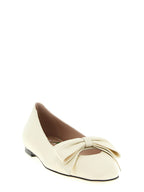 Valentino Garavani White Leather Ballet Flats