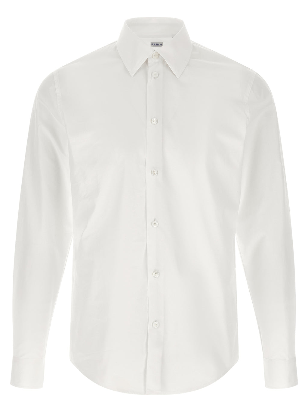 Burberry White Cotton Blouse