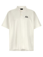Balenciaga White Cotton Polo Shirt