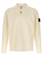 Stone Island Beige Cotton Polo Shirt