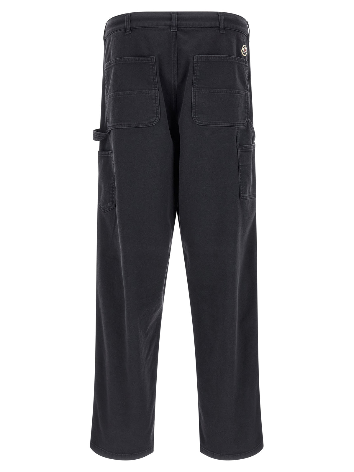 Moncler Blue Cotton Cargo Pants