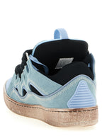 Lanvin Blue Cotton Athletic Sneakers