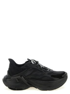 Fendi Black Calfskin Athletic Sneakers
