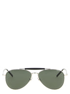 Saint Laurent Silver Acetate Sunglasses
