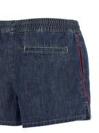 Valentino Garavani Blue Cotton Bermuda Shorts