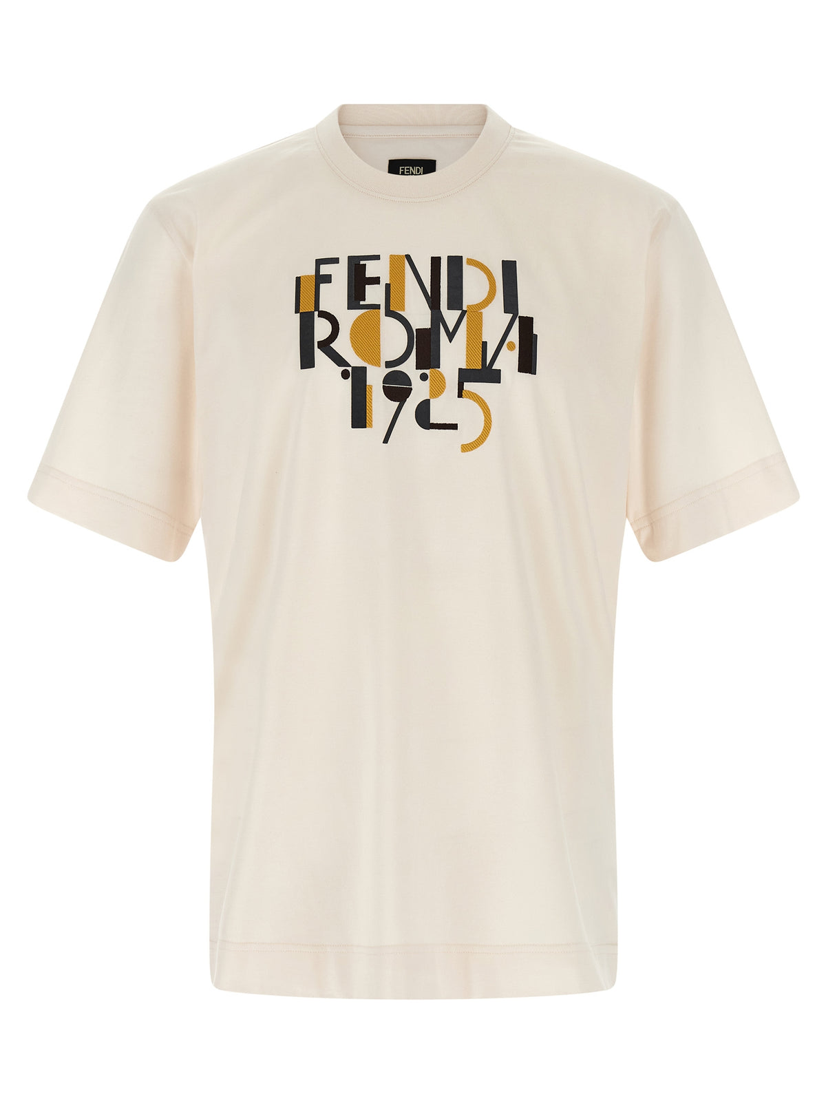 Fendi White Cotton T-Shirt