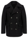 Dsquared² Black Wool Coat