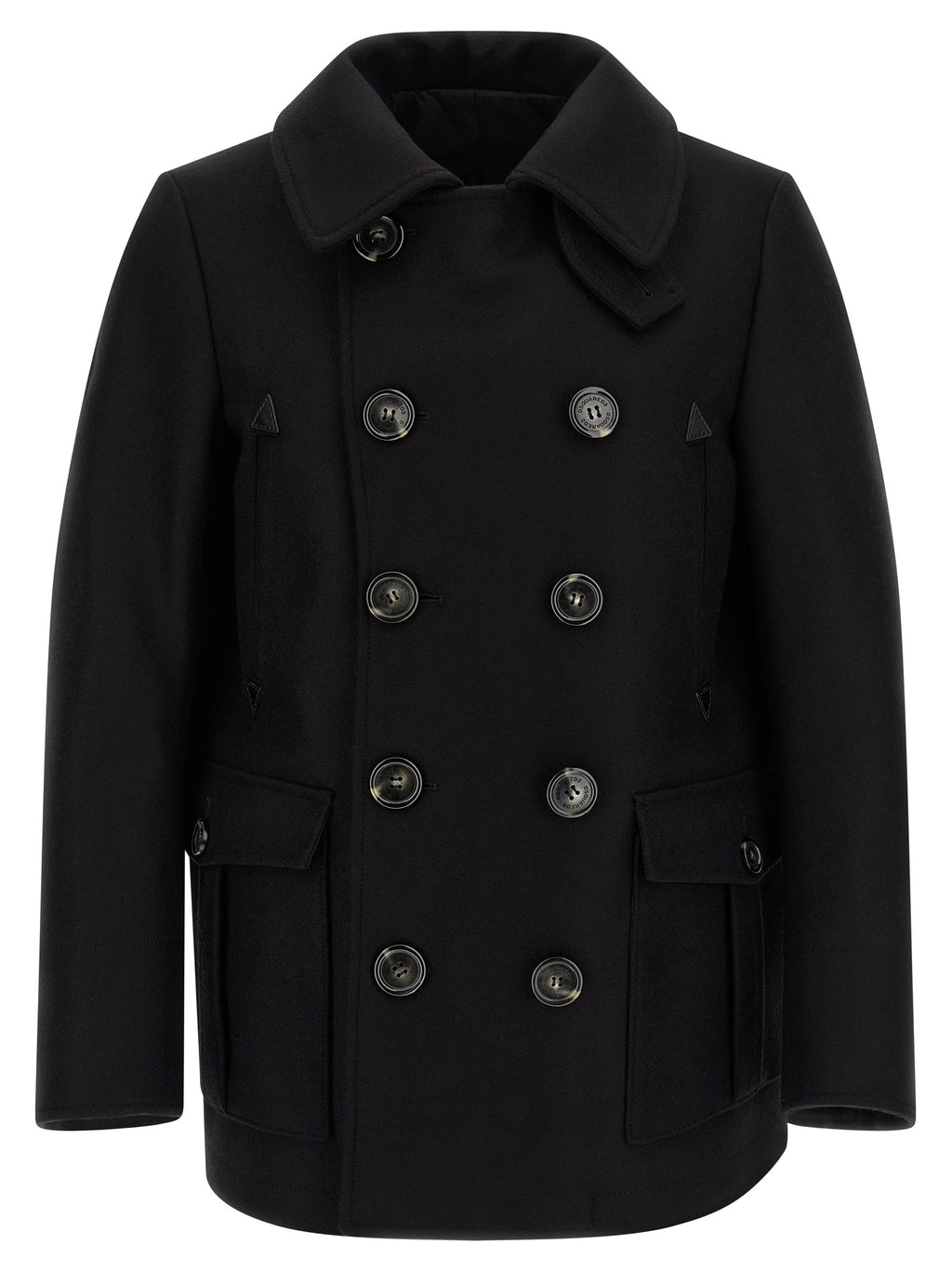 Dsquared² Black Wool Coat