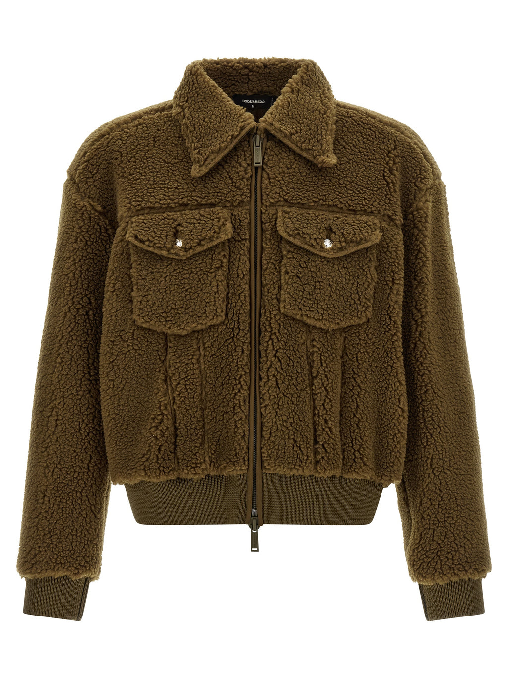 Dsquared² Brown Polyester Full-Length Jacket