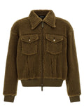 Dsquared² Brown Polyester Full-Length Jacket