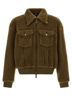 Dsquared² Brown Polyester Full-Length Jacket
