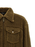 Dsquared² Brown Polyester Full-Length Jacket