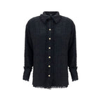 Balmain Black Polyamide Pattern Shirt