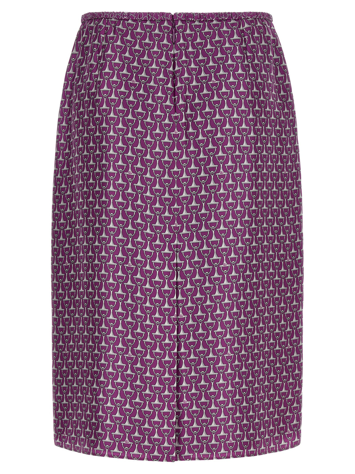 Gucci Purple Silk Midi Skirt