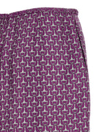 Gucci Purple Silk Midi Skirt