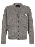 Dsquared² Gray Wool Cardigan