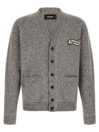 Dsquared² Gray Wool Cardigan