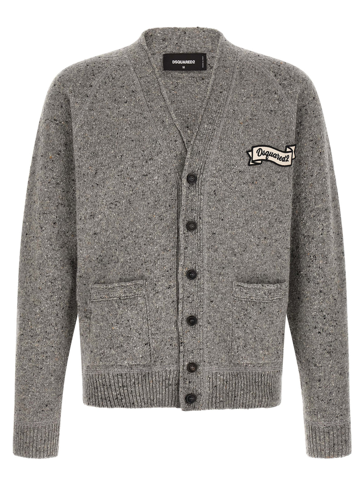Dsquared² Gray Wool Cardigan