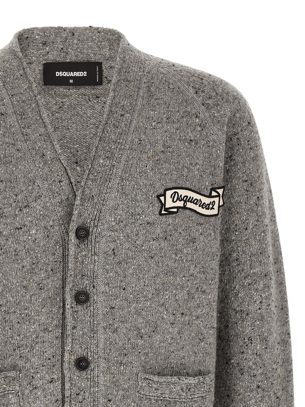 Dsquared² Gray Wool Cardigan