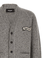 Dsquared² Gray Wool Cardigan
