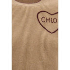 Chloé Beige Wool Oves Aries Sweatshirt