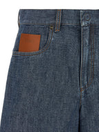 Fendi Blue Cotton Bermuda Shorts