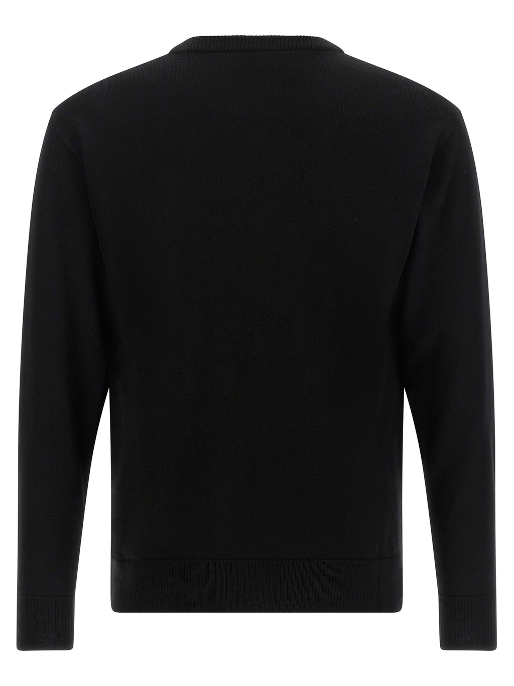 Moschino Black Virgin Wool Cardigan