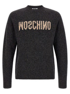 Moschino Gray Wool Cardigan