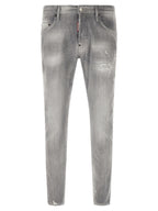 Dsquared² Gray Cotton Tapered Jeans