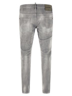 Dsquared² Gray Cotton Tapered Jeans