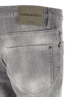 Dsquared² Gray Cotton Tapered Jeans