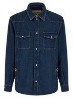 Valentino Garavani Blue Cotton Blouse