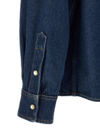 Valentino Garavani Blue Cotton Blouse