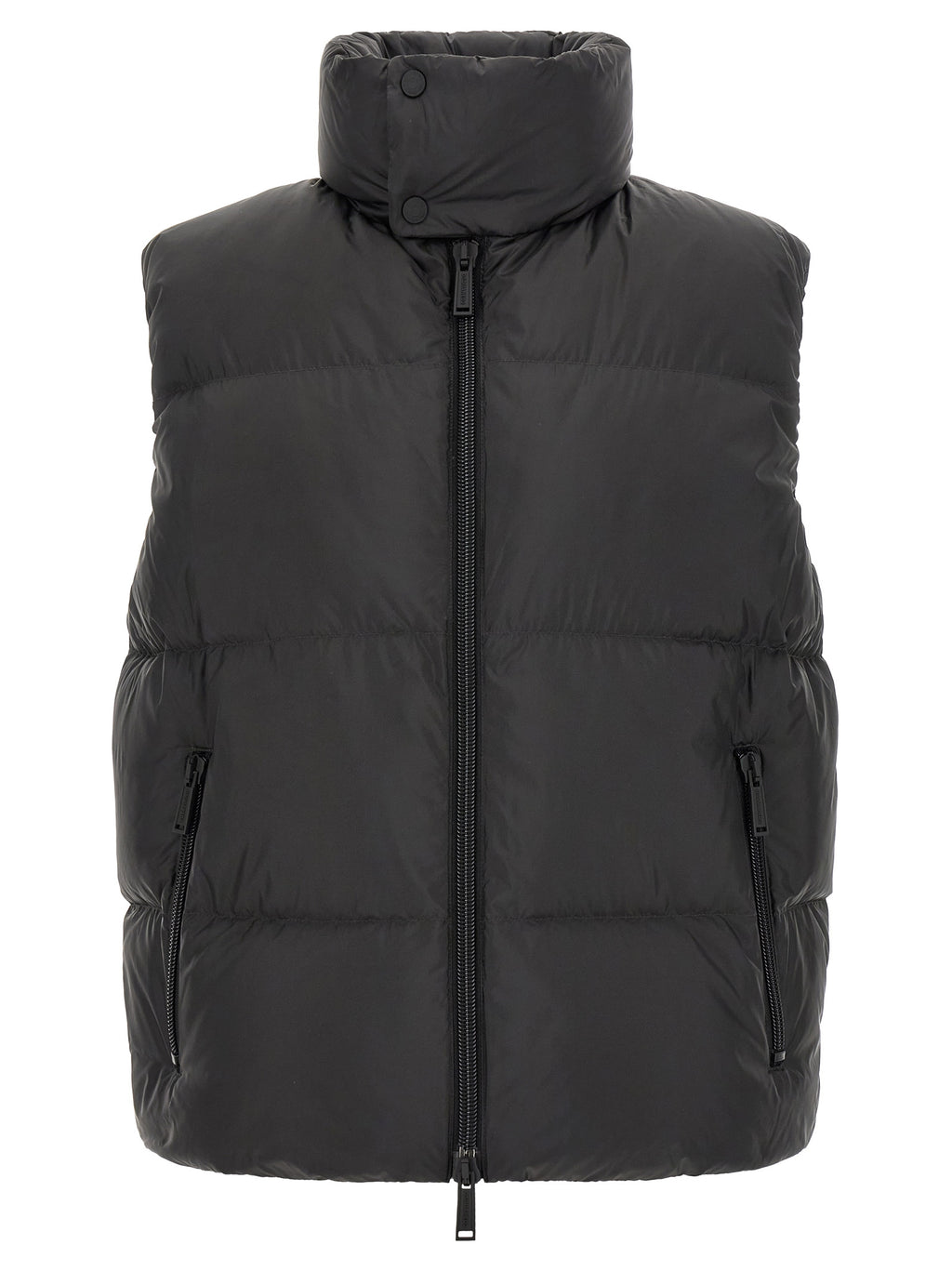 Dsquared² Black Polyester Sleeveless Jacket