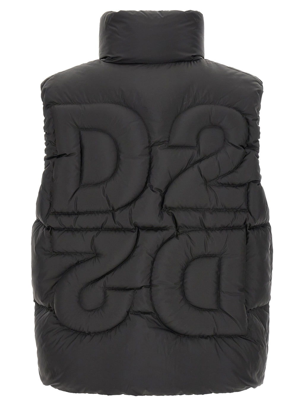 Dsquared² Black Polyester Sleeveless Jacket