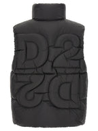 Dsquared² Black Polyester Sleeveless Jacket