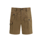 Dsquared² Brown Cotton Bermuda Shorts