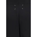 Maison Margiela Black Wool Oves Aries Long Skirt