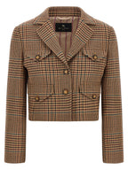 Etro Brown Wool Blazer