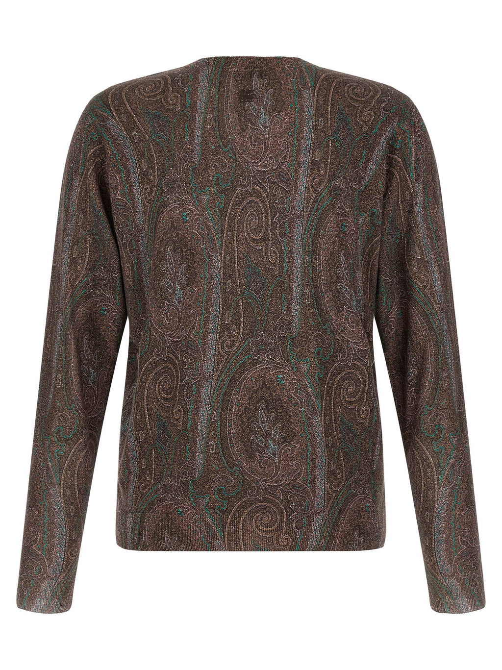Etro Bordeaux Silk Cardigan