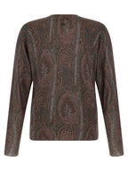 Etro Bordeaux Silk Cardigan