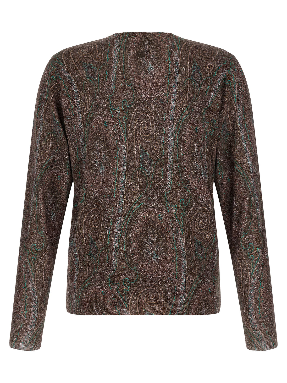 Etro Bordeaux Silk Cardigan